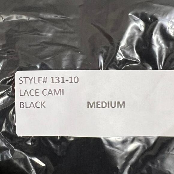 San Francisco City Lights Gypsy Lace Cami Tank Top Black Size Medium NEW - Picture 5 of 6